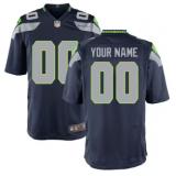 Custom,Seattle Seahawks Nike Game Jersey - College Navy